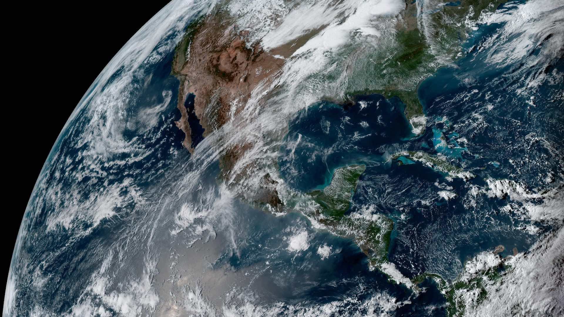 Imagen satelital de América del Norte, incluido México, tomada el 17 de abril del 2026